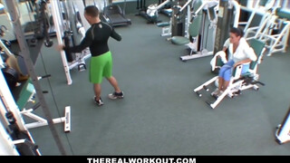 TheRealWorkout - Charley Chase edzés után meghágva